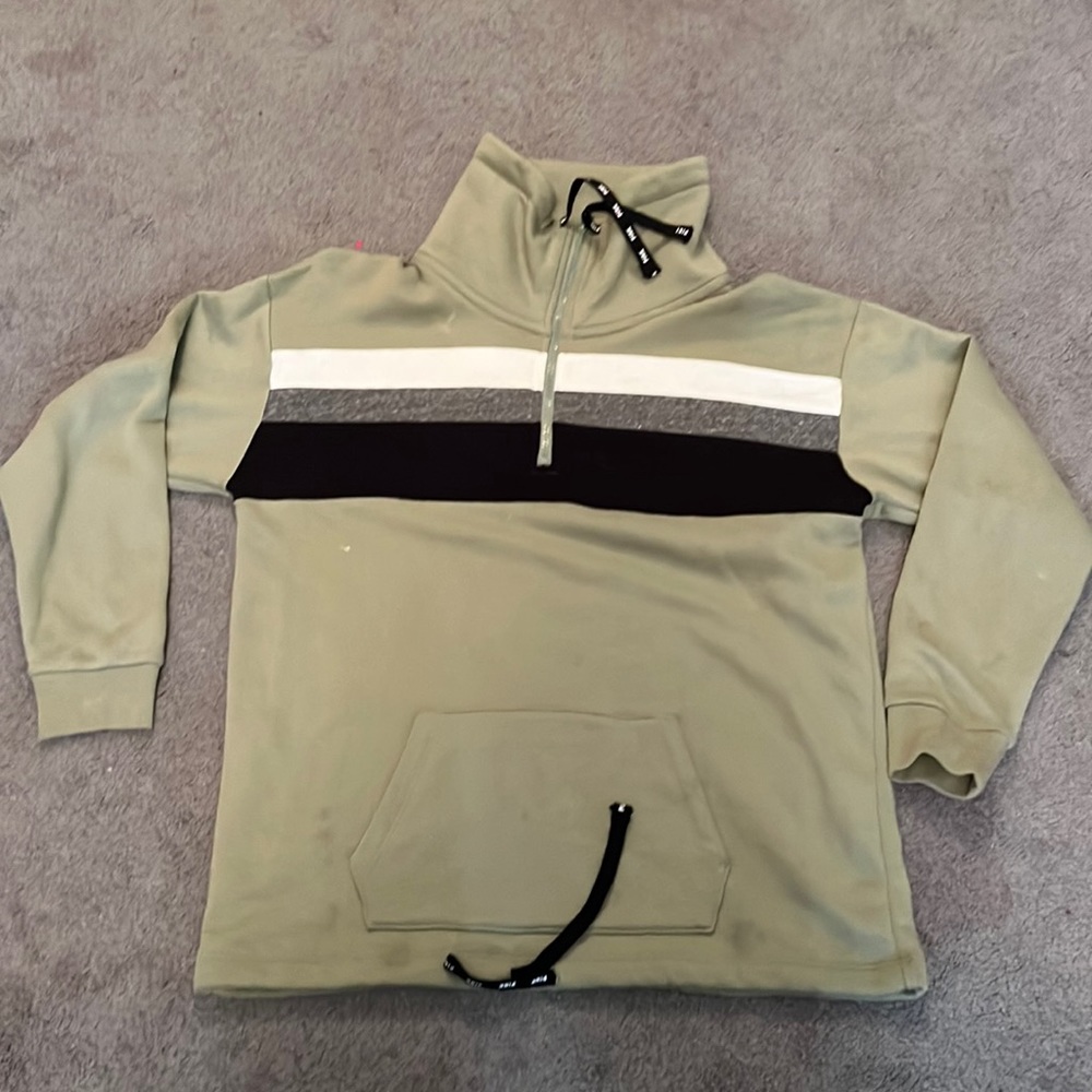 great green and blank PINK workout jacket